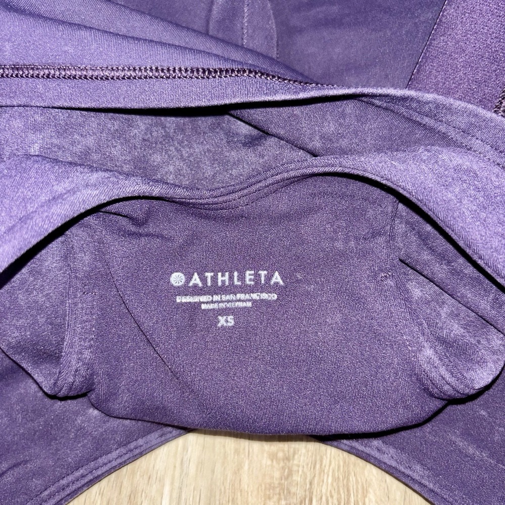 Athleta Conscious Crop Garment Wash Tank in Mythical Purple XS - Picture 7 of 7